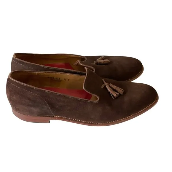 Grenson Men's Brown Suede Business Dress Shoes