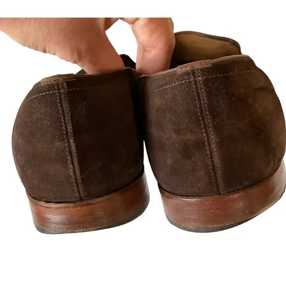 Grenson Men's Brown Suede Business Dress Shoes