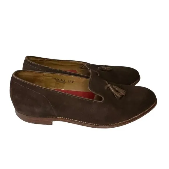 Grenson Men's Brown Suede Business Dress Shoes