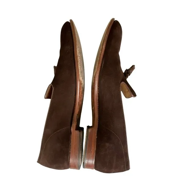 Grenson Men's Brown Suede Business Dress Shoes