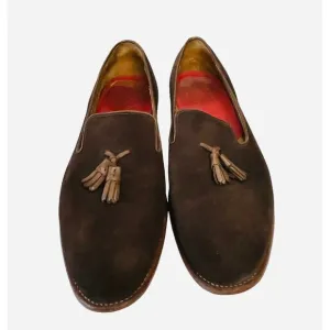 Grenson Men's Brown Suede Business Dress Shoes
