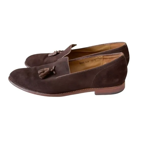 Grenson Men's Brown Suede Business Dress Shoes