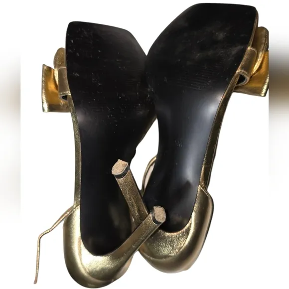 Guess Women's Sancia Gold Bow Dress Sandals