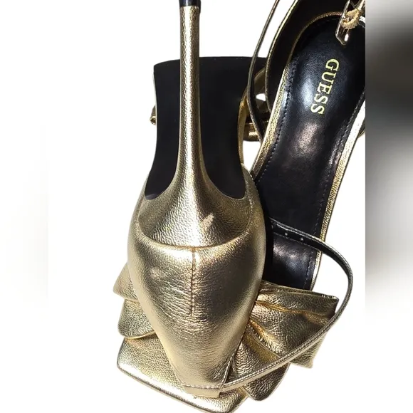 Guess Women's Sancia Gold Bow Dress Sandals