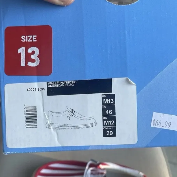 HEY DUDE Patriotic AmericanFlag Shoes