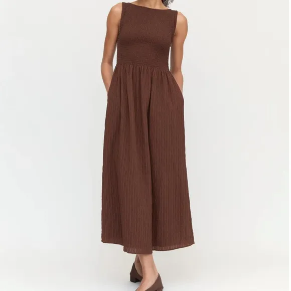 Hill House Brown Cosima Nap Dress - LIKE NEW