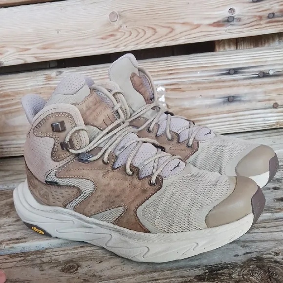 Hoka Anacapa 2 Sand and Taupe Athletic Shoes