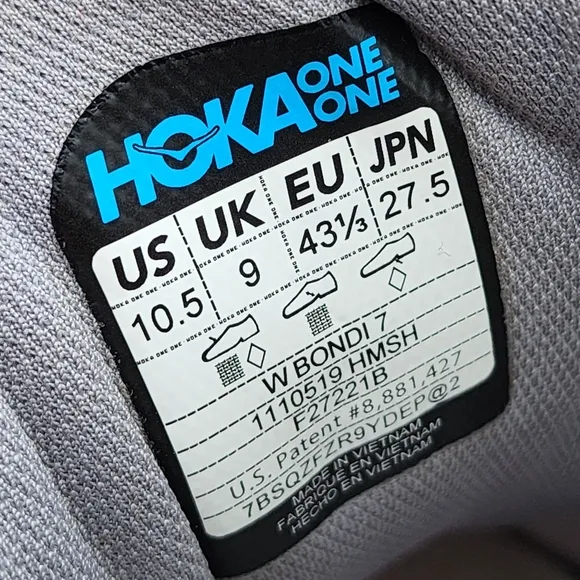 HOKA BONDI 7 - Womens Athletic Shoes - SIZE 10.5