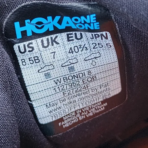 HOKA BONDI 8 - Womens Athletic Shoes - SIZE 8.5B