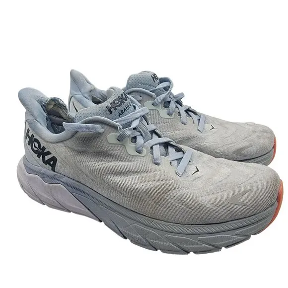 Hoka One One Arahi 6 Womens 7.5B Plein Air Blue Fog Shoes Athletic 1123195 PABF