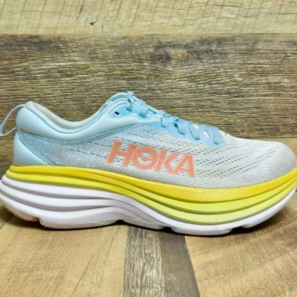 Hoka One One Bondi 8 Athletic Running Sneakers Size 9B Women’s