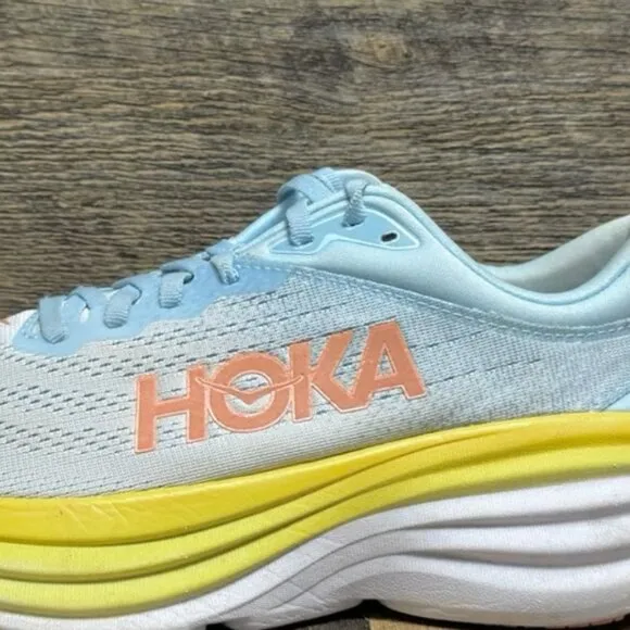 Hoka One One Bondi 8 Athletic Running Sneakers Size 9B Women’s
