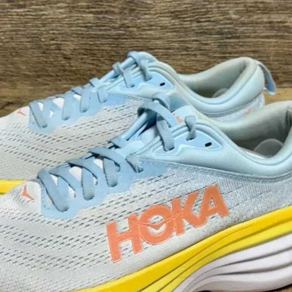 Hoka One One Bondi 8 Athletic Running Sneakers Size 9B Women’s