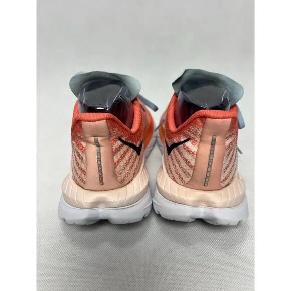 Hoka One One Mach 5 Womens Size 8.5B Orange Pink Athletic Running Shoes Sneakers