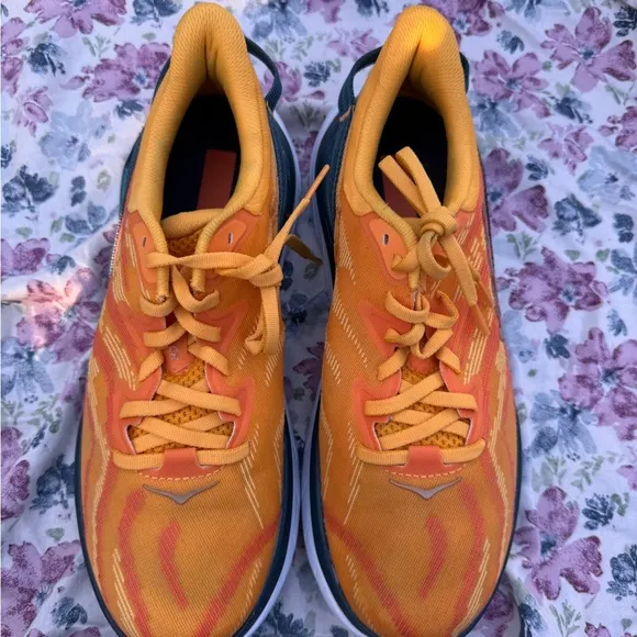 Hoka Orange Athletic Shoes