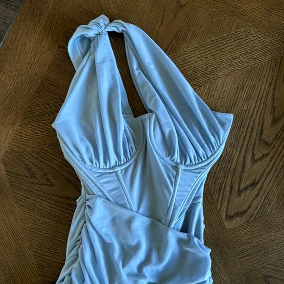 House of CB CLEMENTINE BABY BLUE CUTOUT MINI DRESS, Size X-Small D-E Cup, $209