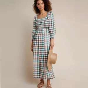 HTF Anthropologie Cerie Smocked Midi Dress