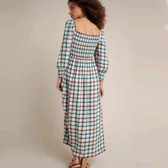 HTF Anthropologie Cerie Smocked Midi Dress