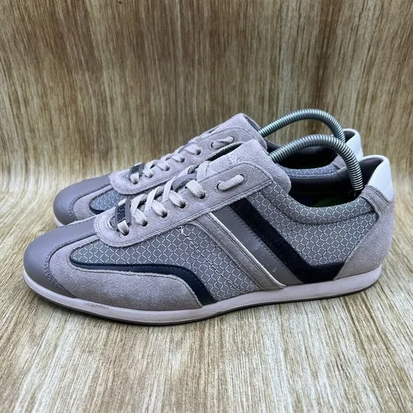 Hugo Boss Boss Green Men's Size 8 EU 41‎ Grey Low Top Casual Shoes Sneakers