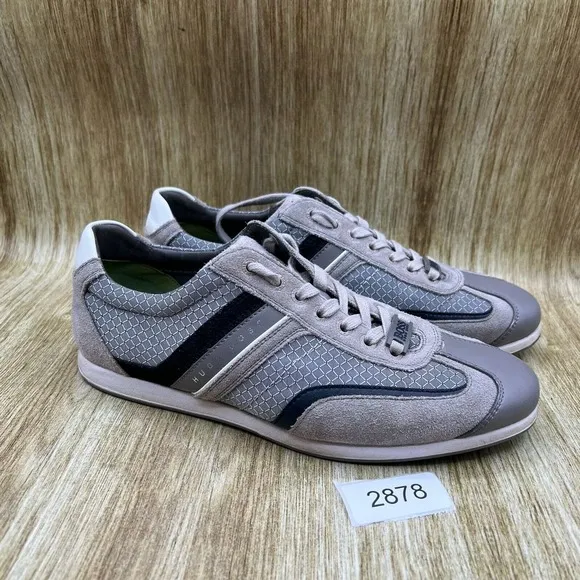Hugo Boss Boss Green Men's Size 8 EU 41‎ Grey Low Top Casual Shoes Sneakers