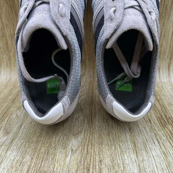 Hugo Boss Boss Green Men's Size 8 EU 41‎ Grey Low Top Casual Shoes Sneakers