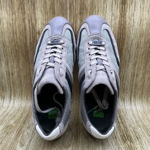 Hugo Boss Boss Green Men's Size 8 EU 41‎ Grey Low Top Casual Shoes Sneakers