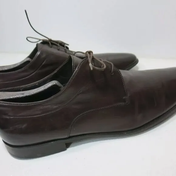 Hugo Boss Leather Dress Oxfords Derby Shoes Men's Fashion Footwear Zapatos 11 M