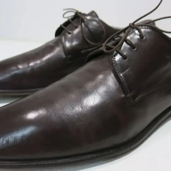 Hugo Boss Leather Dress Oxfords Derby Shoes Men's Fashion Footwear Zapatos 11 M