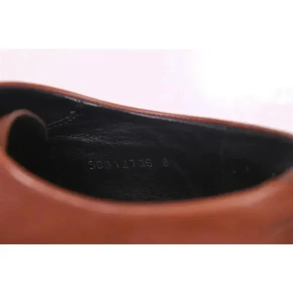 Hugo Boss Red Label Brown Plain Toe Oxford Leather Dress Shoes Men's US 8
