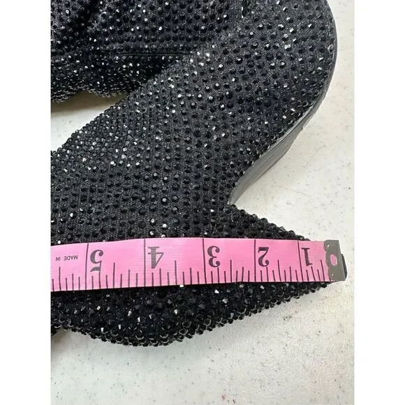 INC International Concepts Women's Gerii3 Rhinestone Knee High Boots Size 8.5 🛑