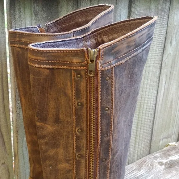 Independent Boot Company | Knee High Distressed Leather Western Boots