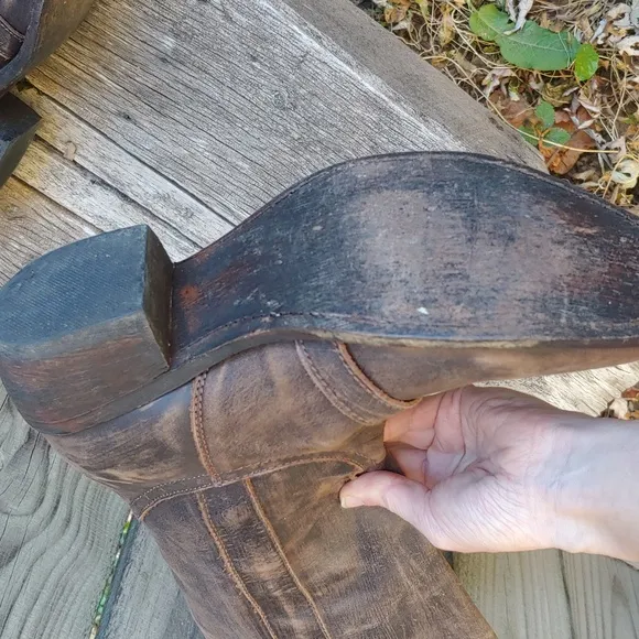 Independent Boot Company | Knee High Distressed Leather Western Boots