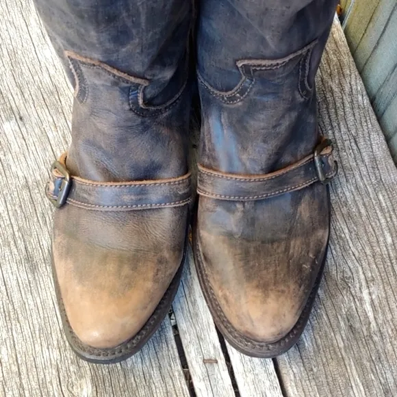 Independent Boot Company | Knee High Distressed Leather Western Boots