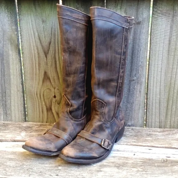Independent Boot Company | Knee High Distressed Leather Western Boots