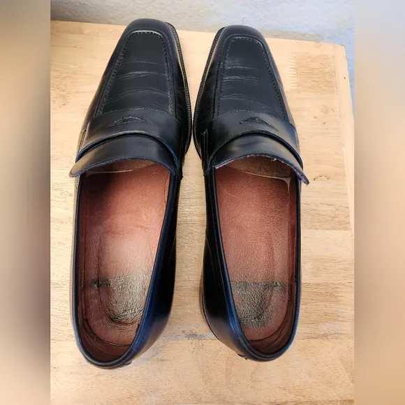 Italian  Vero Cuoio Flecs Loafer Bufalo Nero Men's  Dress Shoes size 45 Us 13