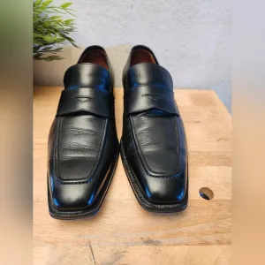 Italian  Vero Cuoio Flecs Loafer Bufalo Nero Men's  Dress Shoes size 45 Us 13
