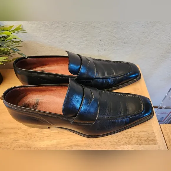 Italian  Vero Cuoio Flecs Loafer Bufalo Nero Men's  Dress Shoes size 45 Us 13