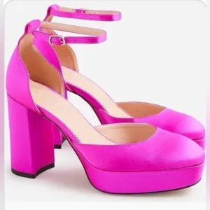 J CREW COLLECTION 🩷 Maisie Made In Italy Satin Heels