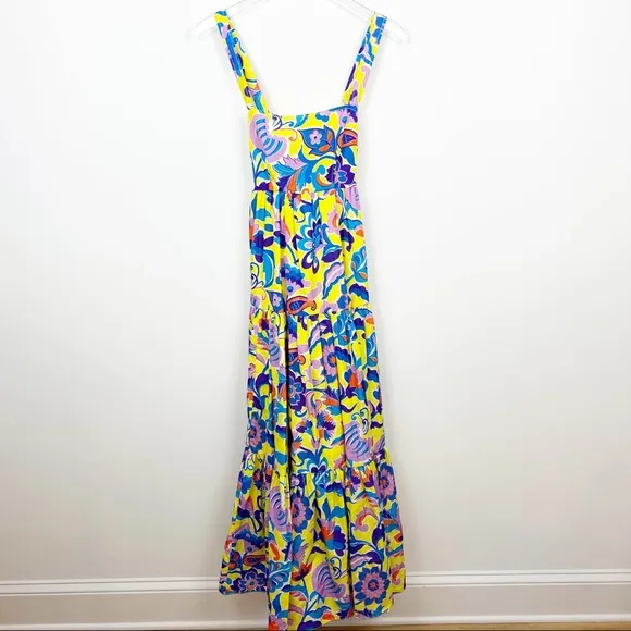 J. Crew | Tiered Taffeta Maxi Dress in Curly Floral NWT