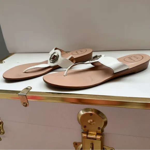 Jack Rogers Women’s Larissa Sandal Creamy White SZ 8.5