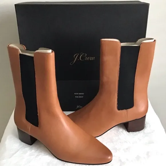 J.CREW Leather Boots New In Box