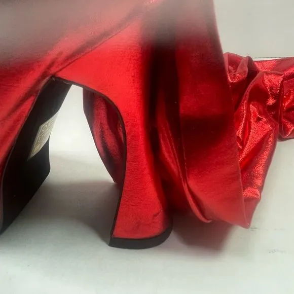 Jeffrey Campbell BNIB Small PANTALONES 6M platform women Metallic Red