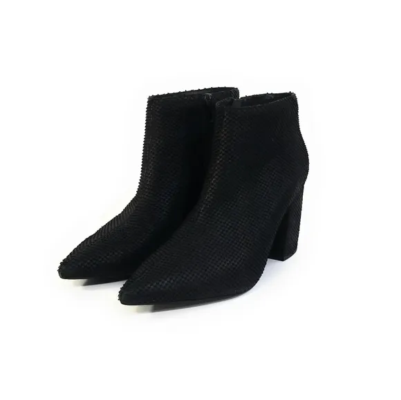 Jeffrey Campbell 'Total' Ankle Boots in Black Scale Womens Size 7