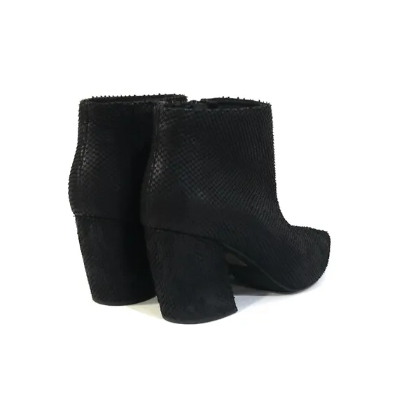 Jeffrey Campbell 'Total' Ankle Boots in Black Scale Womens Size 7