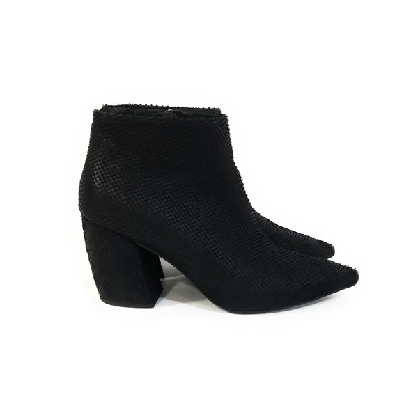 Jeffrey Campbell 'Total' Ankle Boots in Black Scale Womens Size 7