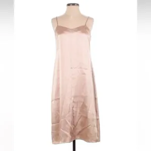 Jenni Kayne Square Neck Slip Dress - Size Small - Champagne Pink