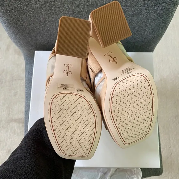 JESSICA SIMPSON Suede Platform Dress Sandals