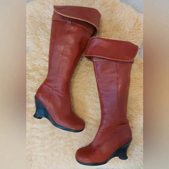 John Fluevog Friends Mallory  Leather Knee-High Boots