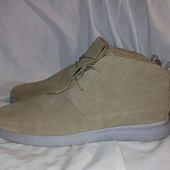 Johnnie O Beige Suede Casual  men 11.5 street shoes Beware Of Looks