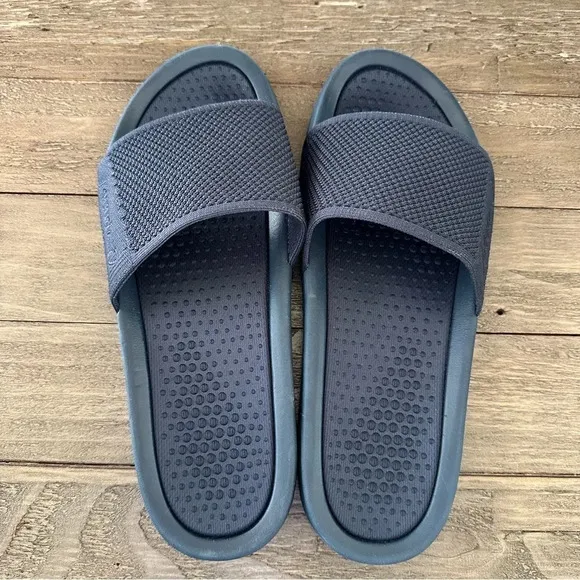 Johnnie O Mens size 11 M Navy Blue Dock Slides Slip On Shoes Casual